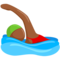 Person Swimming - Medium Black emoji on Messenger